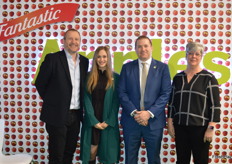 Iain Forbes, Elizabeth Carranza, Todd Sanders and Brenda Briggs at the US Apple Export Council.